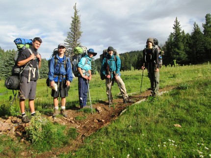 Crossing Bonito Creek near Beaubien