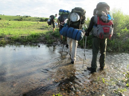 Crossing the Rayado River